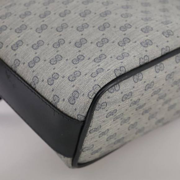 GUCCI Micro GG Supreme Shoulder Bag PVC Navy Gold 007 89 1095 Auth th5584 - Picture 14 of 16